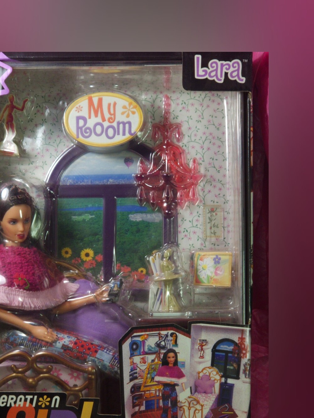 MIB Vintage 1999 Barbie Generation Girl "Lara" My Room Doll Set Mattel 29413